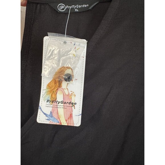 Womens jumpsuit Outfit Pockets Long sleeves Pants Jumpsuit black XL MISSING BELT - Picture 12 of 16